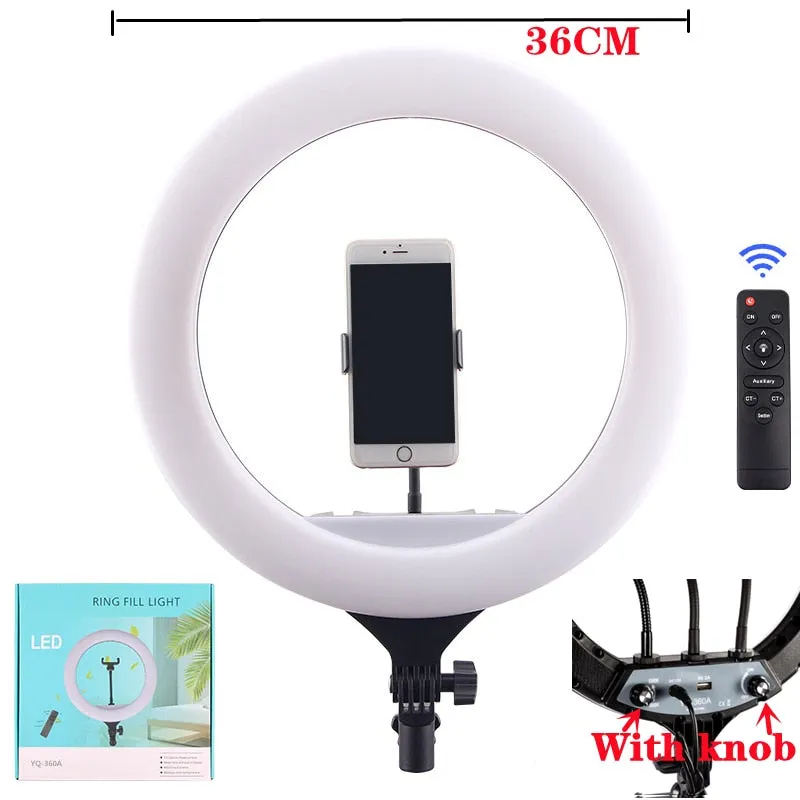 14 LED Ring Light Photographic Selfie Ring Lighting with Stand