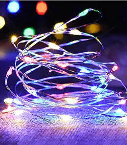 2M Copper Wire Fairy lighting LED Light for Bookcase Holiday Christmas Bed Lamp Decoration