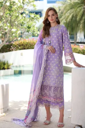 3-PC UNSTITCHED EMBROIDERED LAWN SHIRT WITH EMBROIDERED CHIFFON DUPATTA  CN4-13