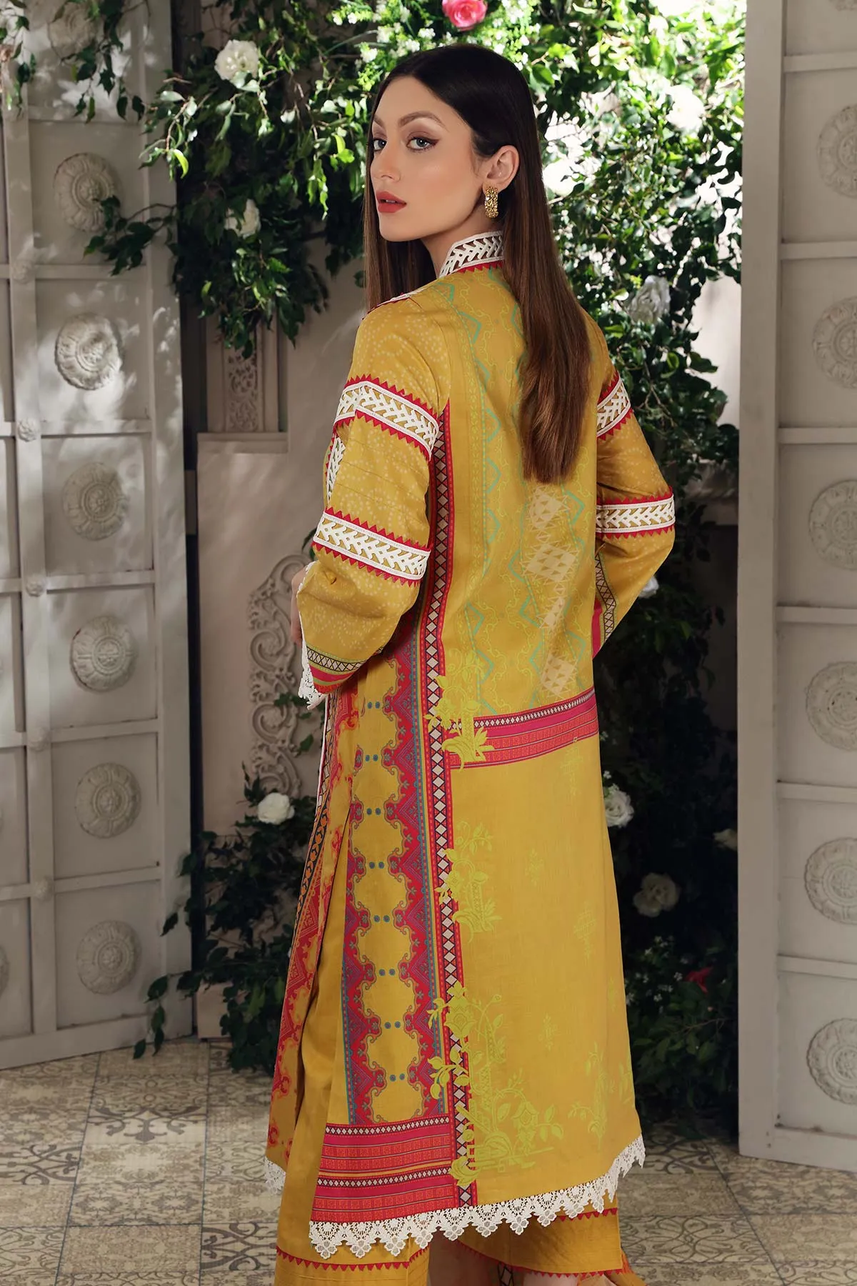 3-pc Unstitched Lawn with Chiffon Dupatta CP-52