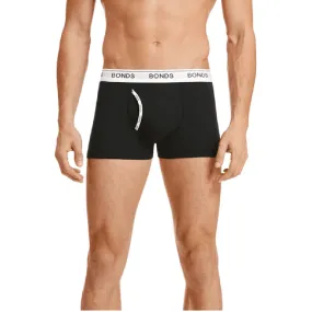 3 x Mens Bonds Guyfront Trunks Black