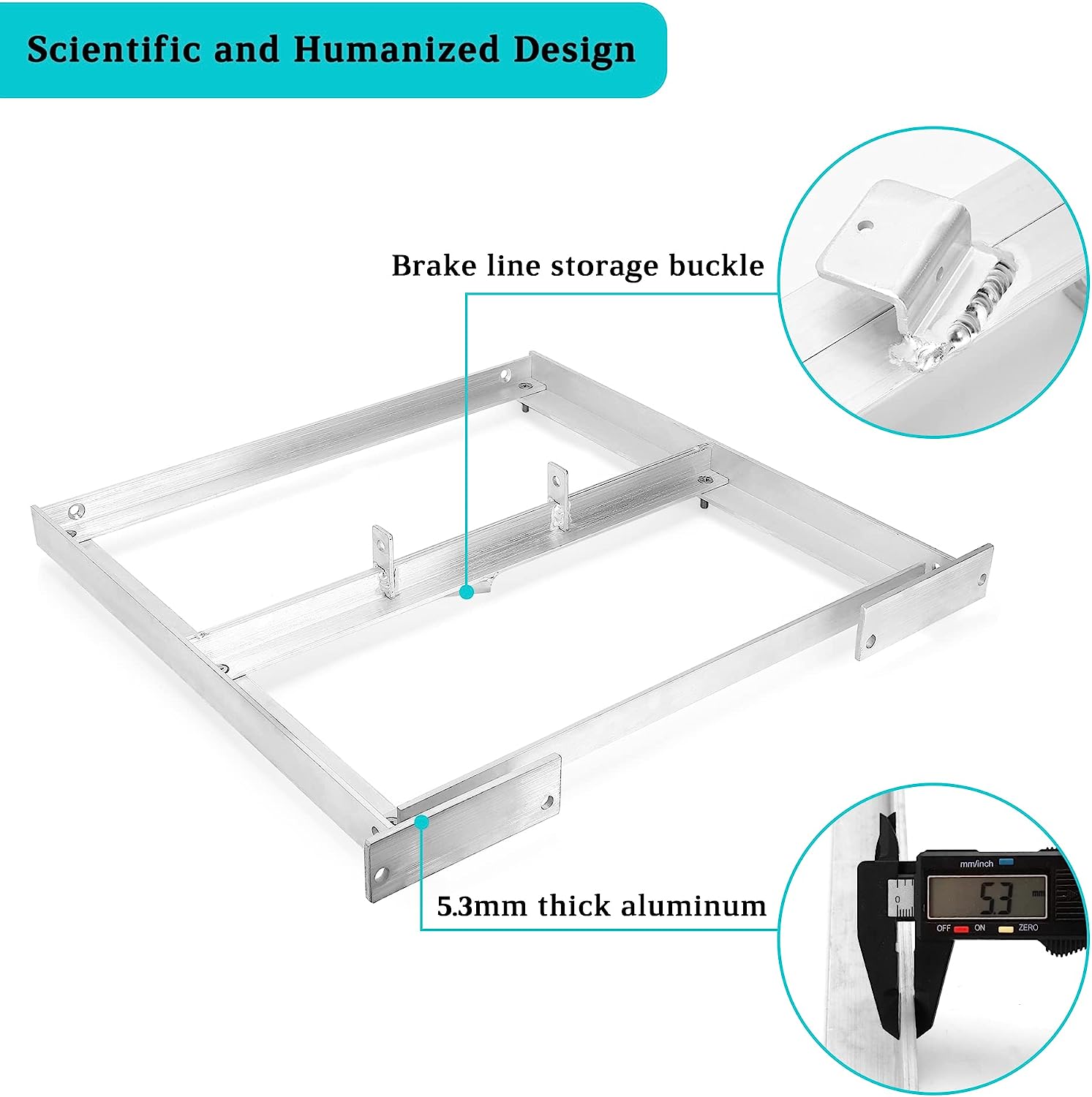 Aluminum Battery Tray Rack for EZGO TXT/Medalist 1994+, Freedom TXT and Valor 36V/48V Electric Golf Carts