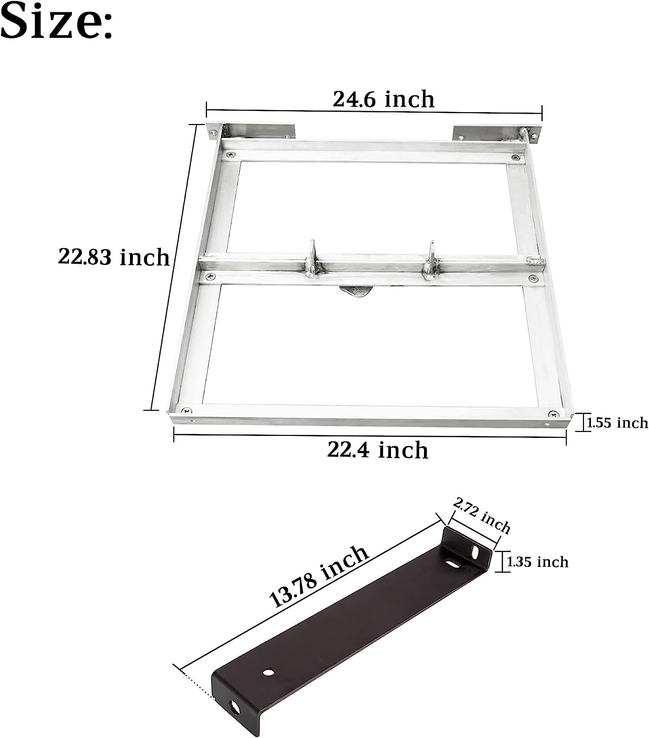 Aluminum Battery Tray Rack for EZGO TXT/Medalist 1994+, Freedom TXT and Valor 36V/48V Electric Golf Carts