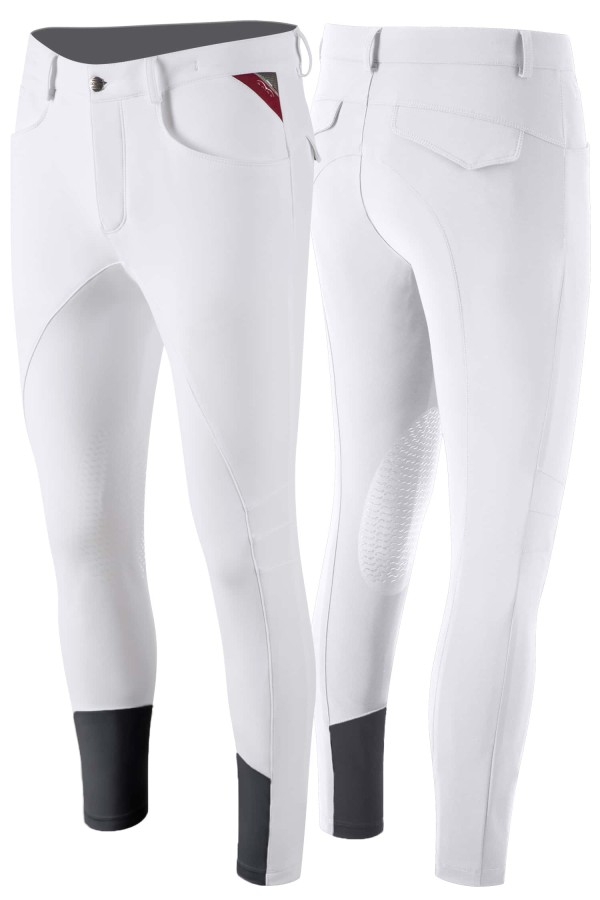 Animo Metrik full grip mens riding breeches White