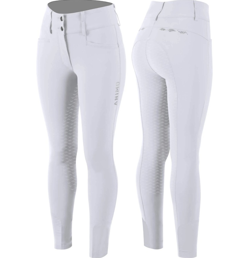 Animo Nidula full grip ladies riding breeches White