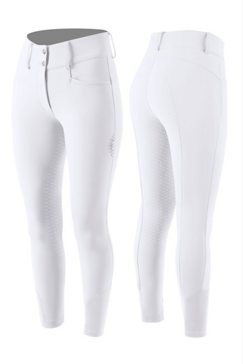 Animo Nuka ladies full grip riding breeches White