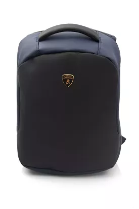 Automobili Lamborghini Nylon Zipper Closure Backpack 'Blue'