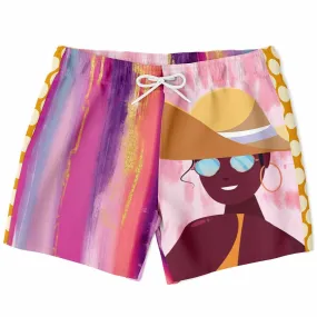 Bahama Mama Bella Patchwork Print Swim Trunks/Shorts