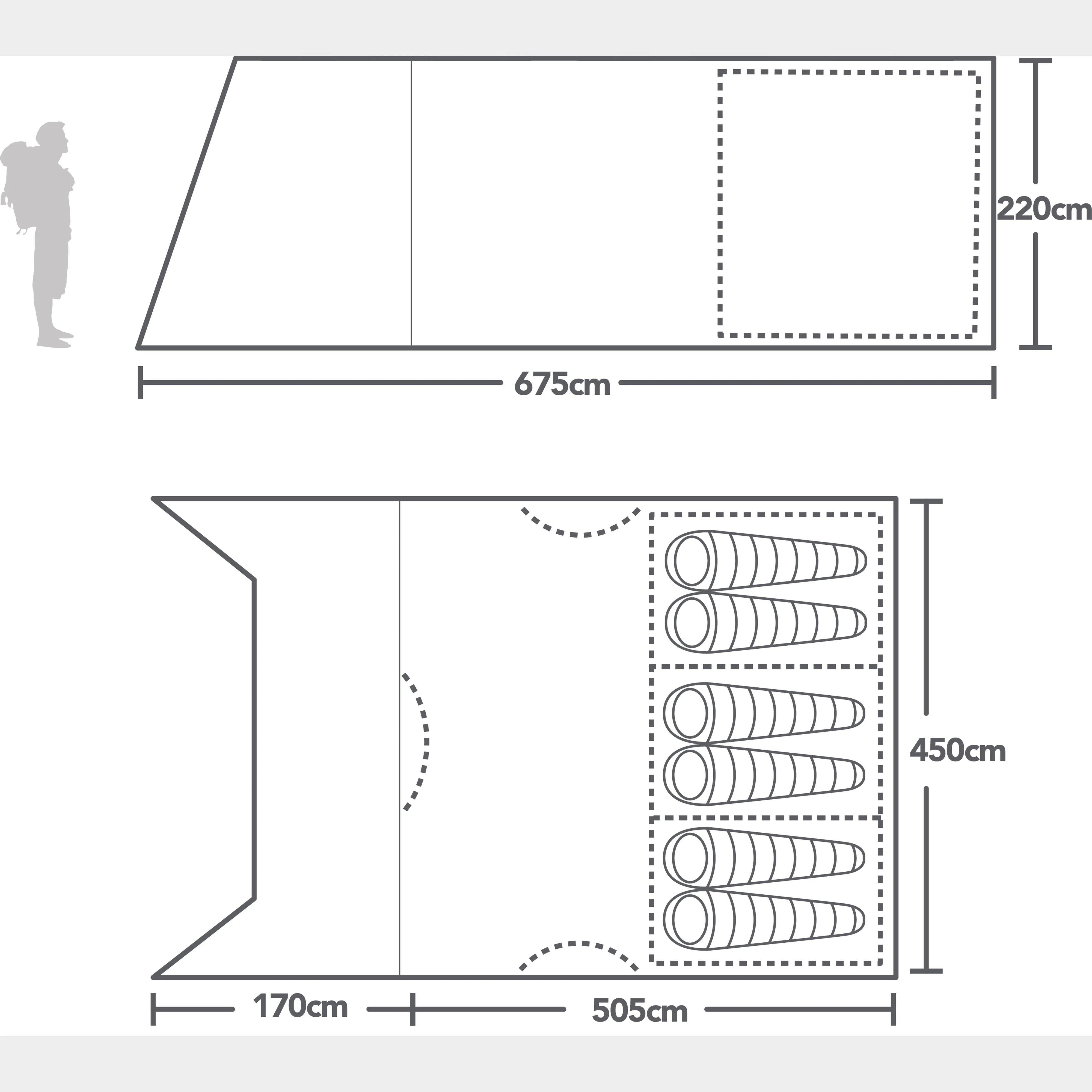 Berghaus 600XL Nightfall® Air Tent | Millets