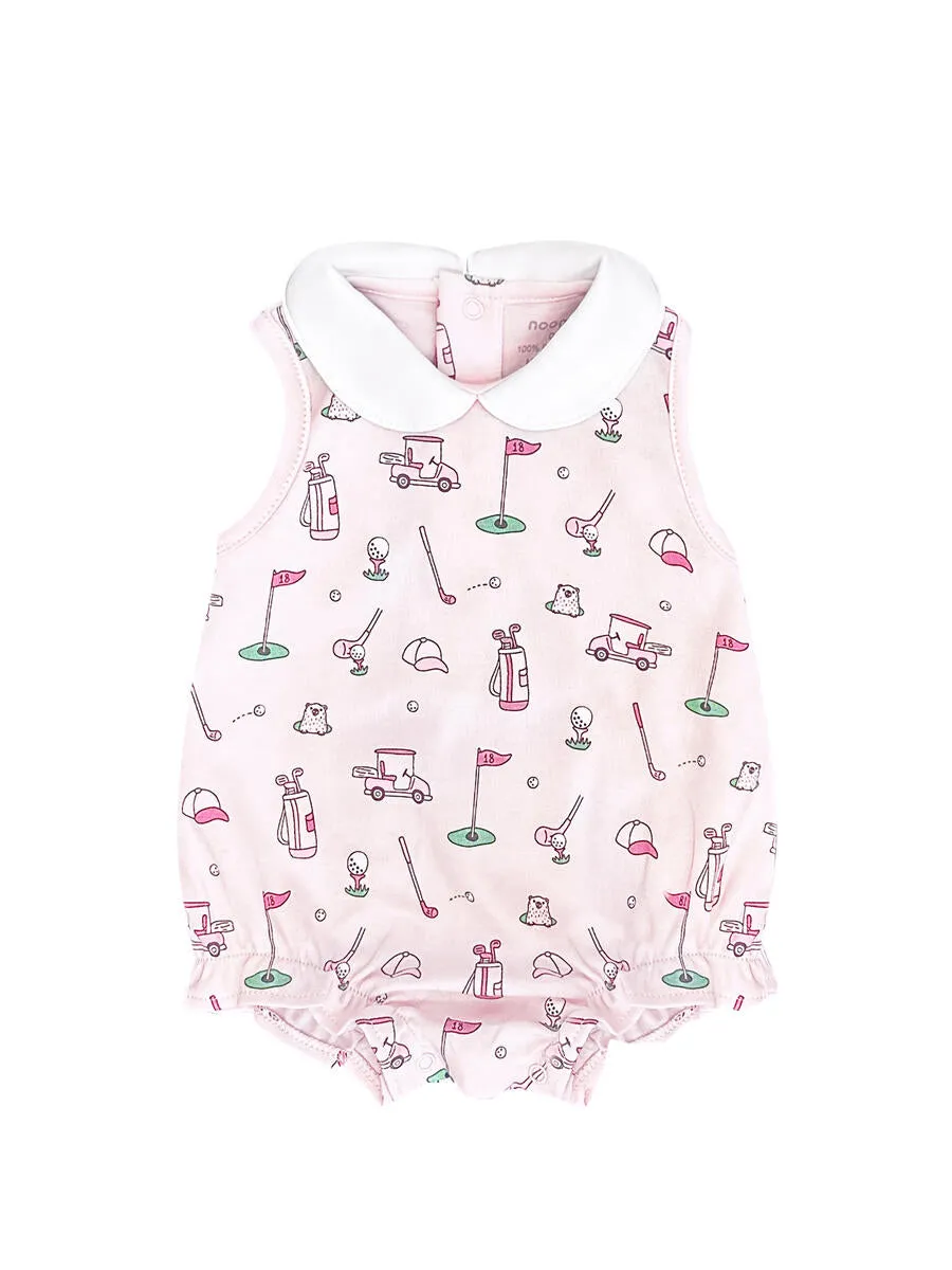 Bubble Romper,  Pink Golf