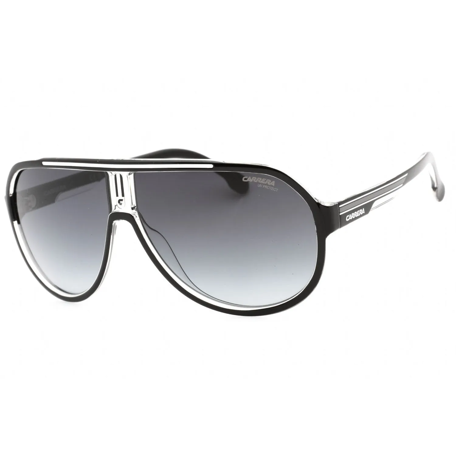 Carrera CARRERA 1057/S Sunglasses BLACK WHTE / DARK GREY SF