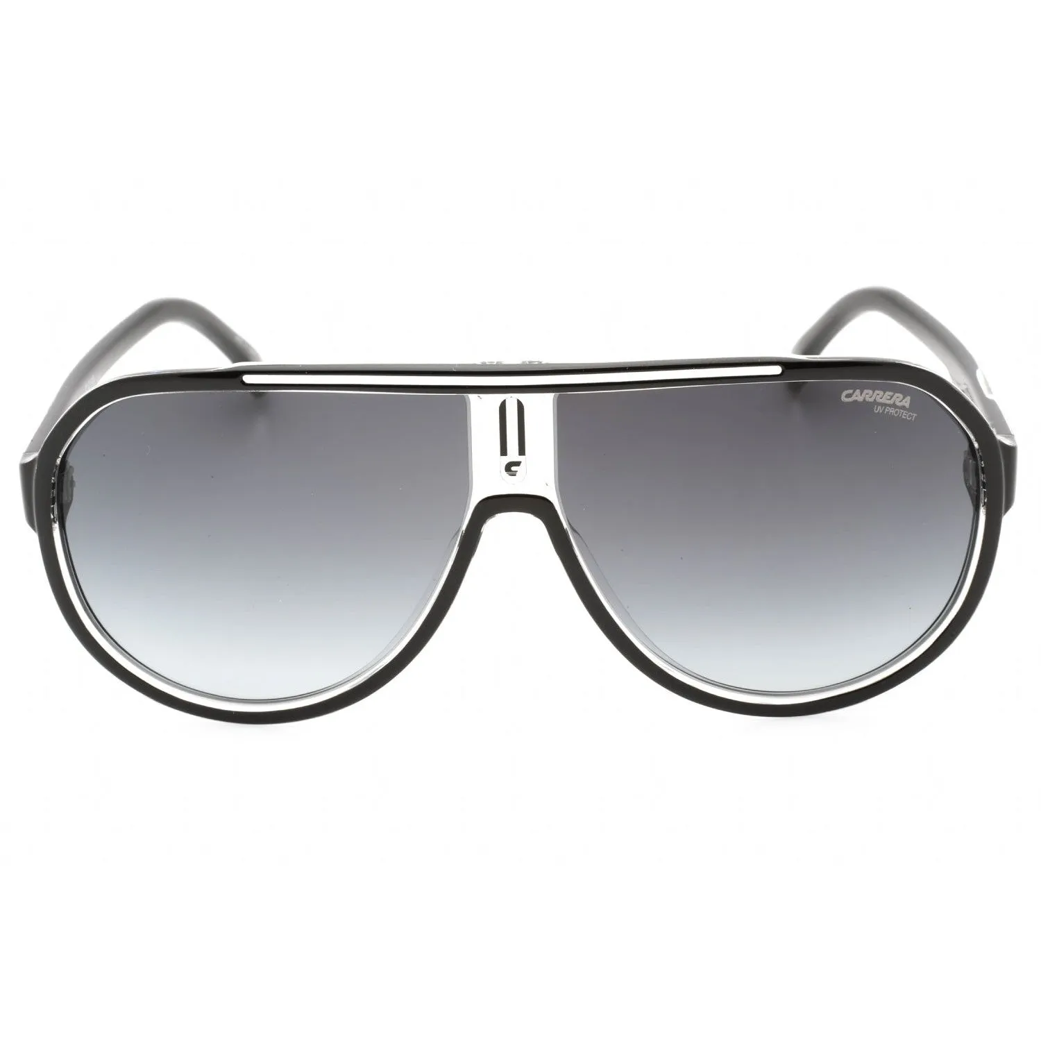 Carrera CARRERA 1057/S Sunglasses BLACK WHTE / DARK GREY SF