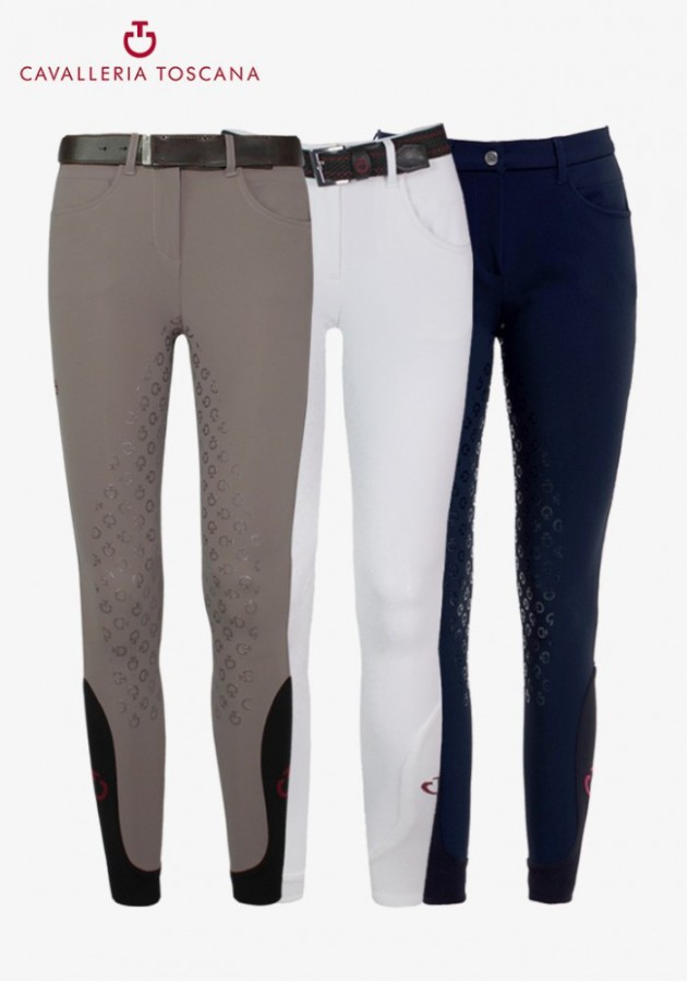 Cavalleria Toscana full grip dames rijbroek Navy