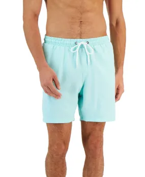 Club Room Men's Quick Dry Performance Solid 7 Swim Trunks Green Size XX-Large