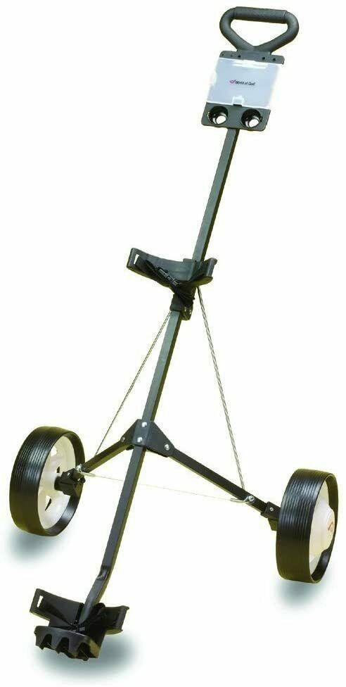 Deluxe Steel Push Golf Cart - Lightweight & Sturdy Pull Cart