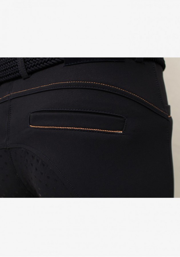 Equiline Alice full grip kinds riding breeches Navy