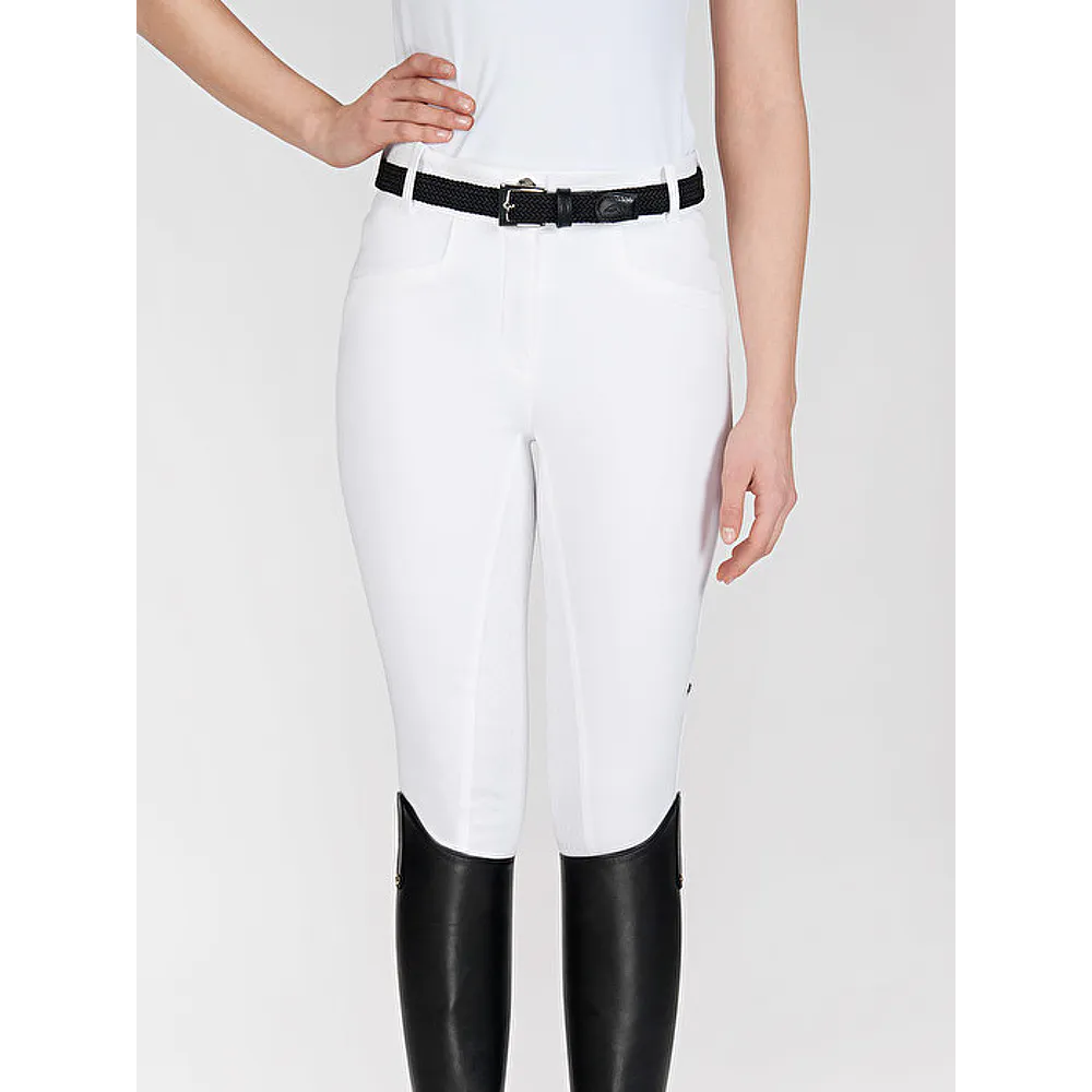 Equiline Arlette full grip ladies riding breeches White