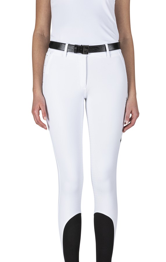 Equiline Guestef Winter full grip ladies riding breeches White