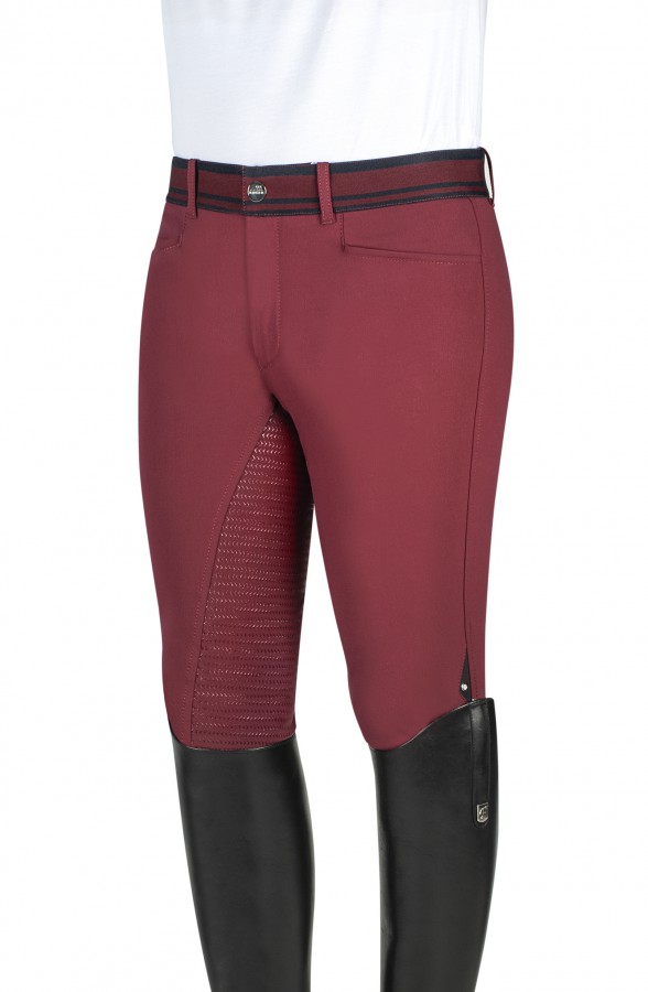 Equiline Wallaby ful grip mens riding breeches Grey