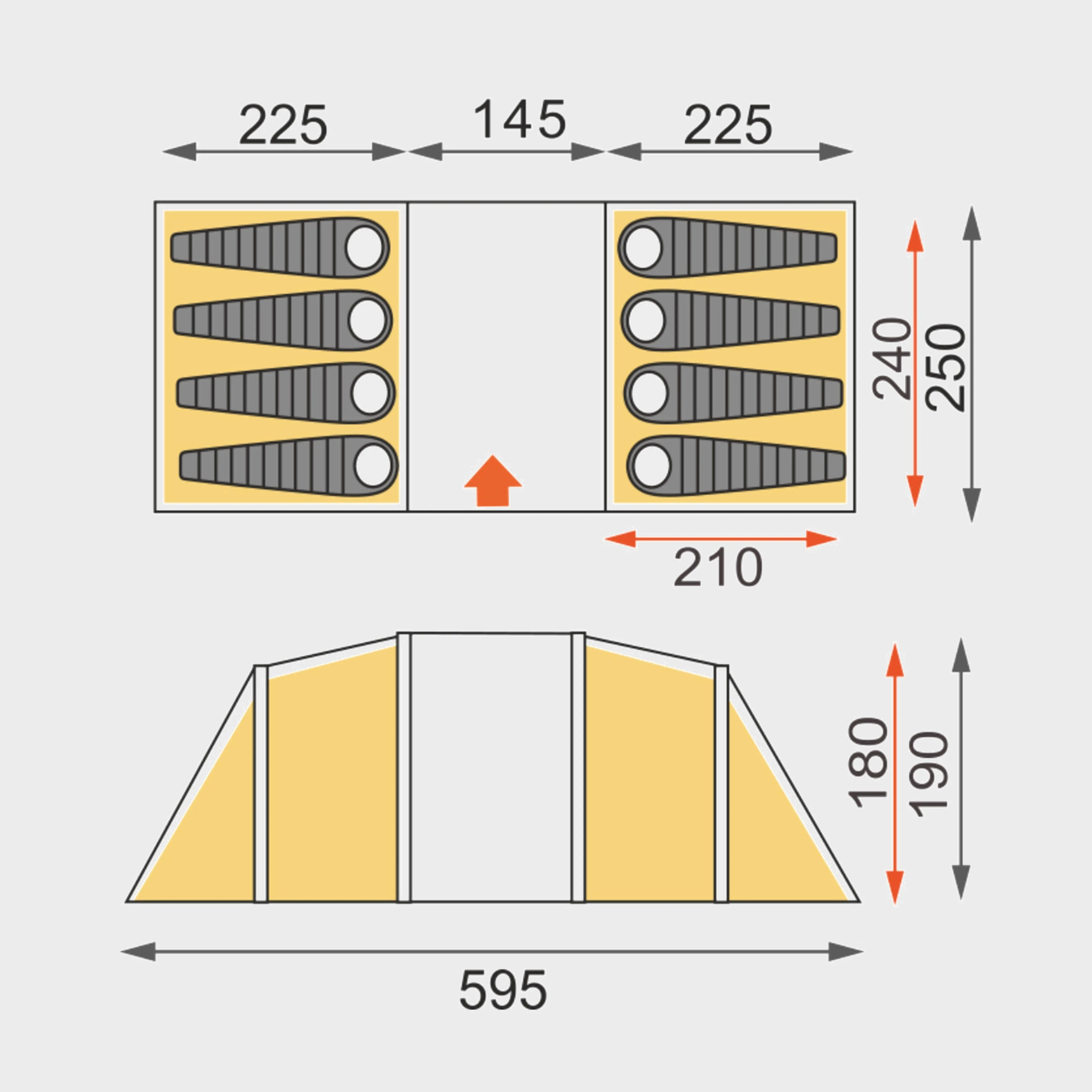 Eurohike Genus 800 Air Tent | Millets