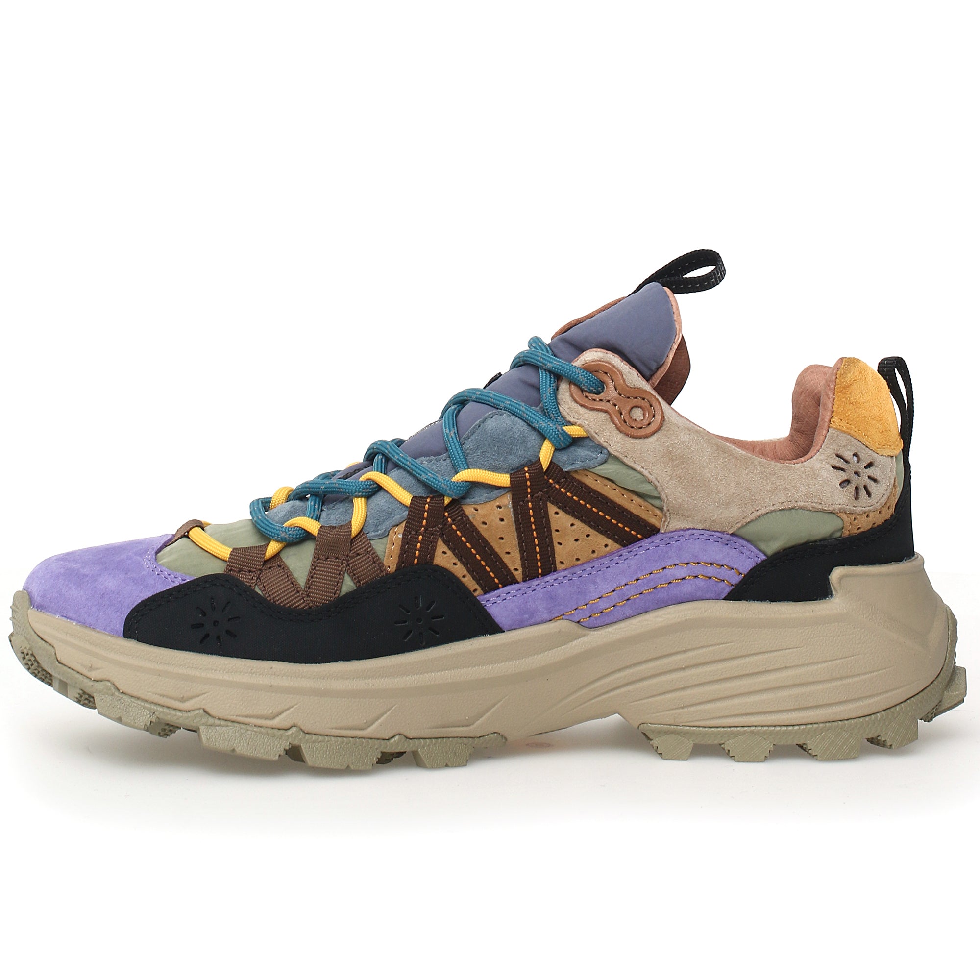 Flower Mountain Iwano Trainers - Ochre / Multi