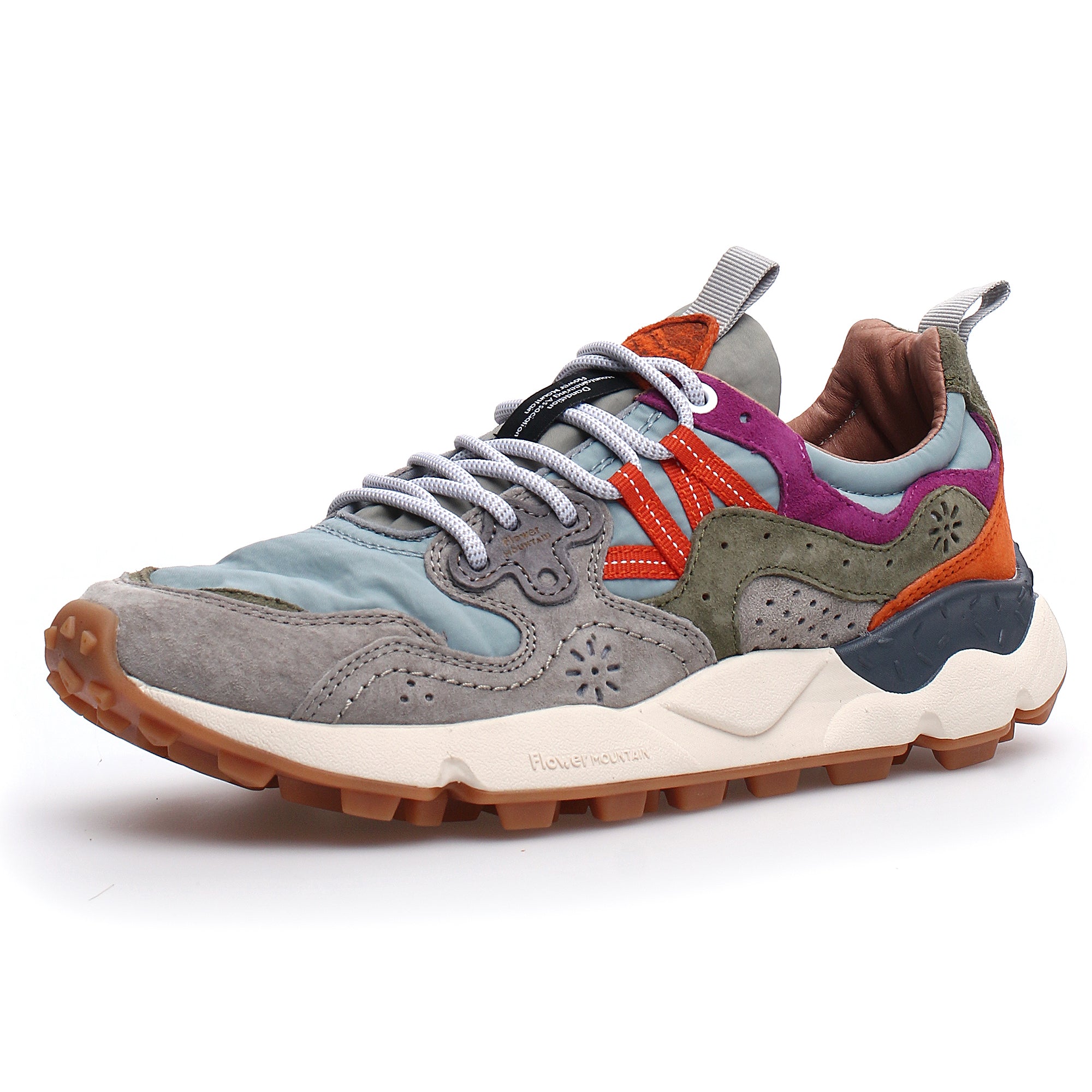 Flower Mountain Yamano 3 Trainers - Grey/Azure