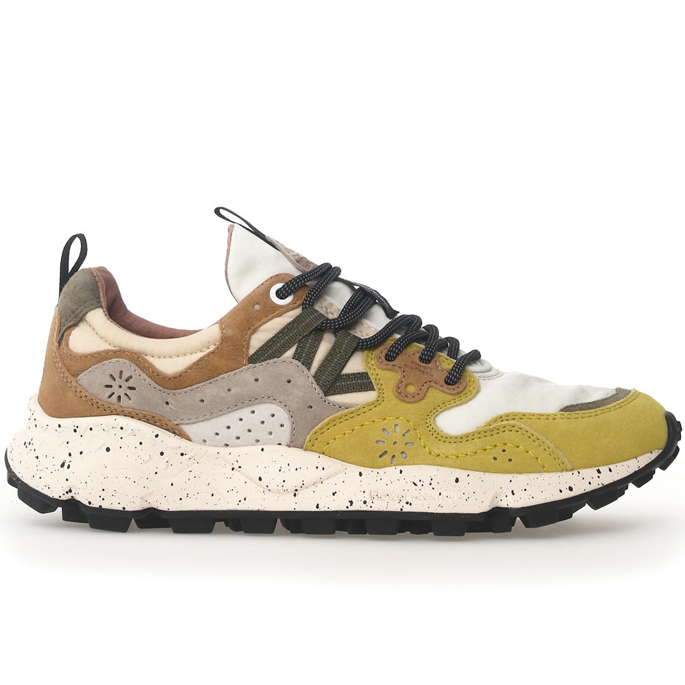 Flower Mountain Yamano 3 Trainers - Ocher/White/Light Brown