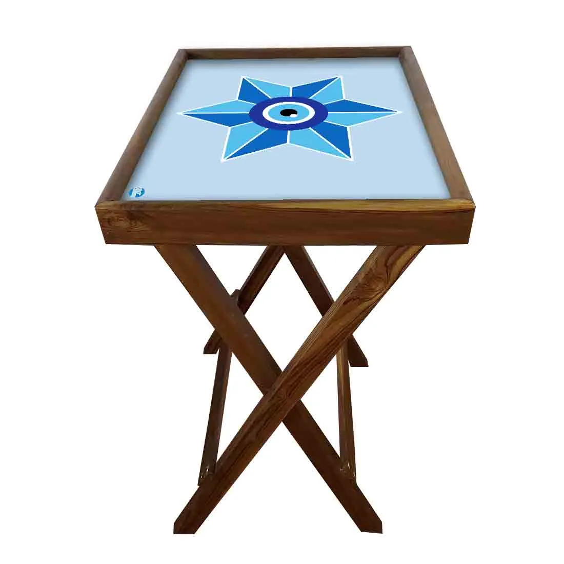 Foldable Side Table for TV Tray Tables Living Room  - Evil Eye Protector