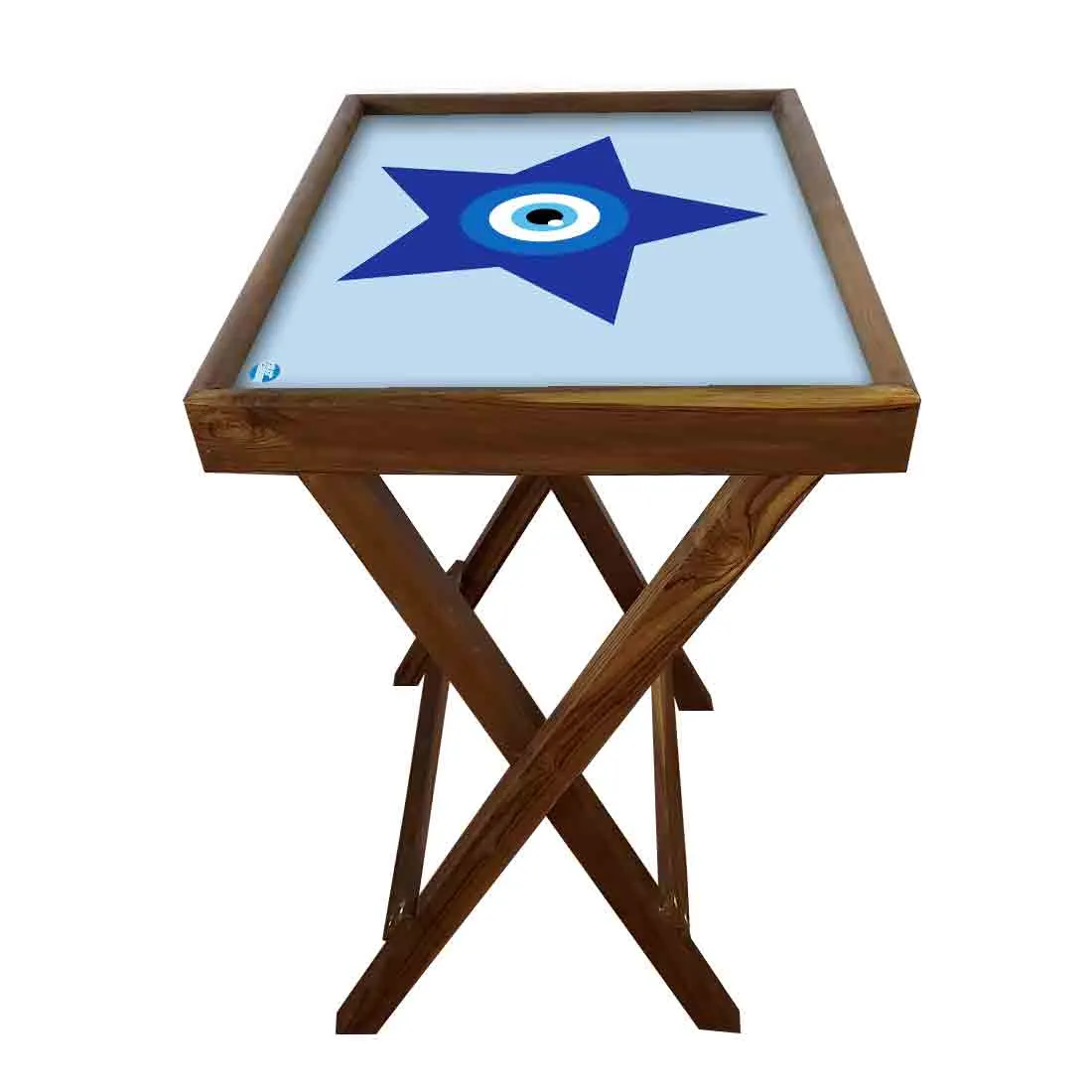 Foldable Side Table for TV Tray Tables Living Room  - Evil Eye Protector