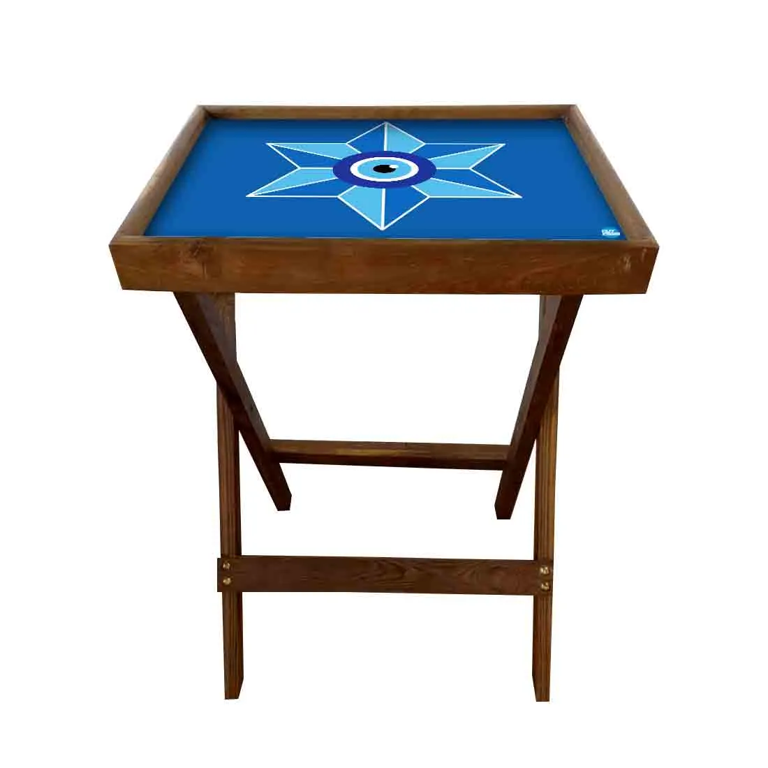 Foldable Side Table for TV Tray Tables Living Room  - Evil Eye Protector