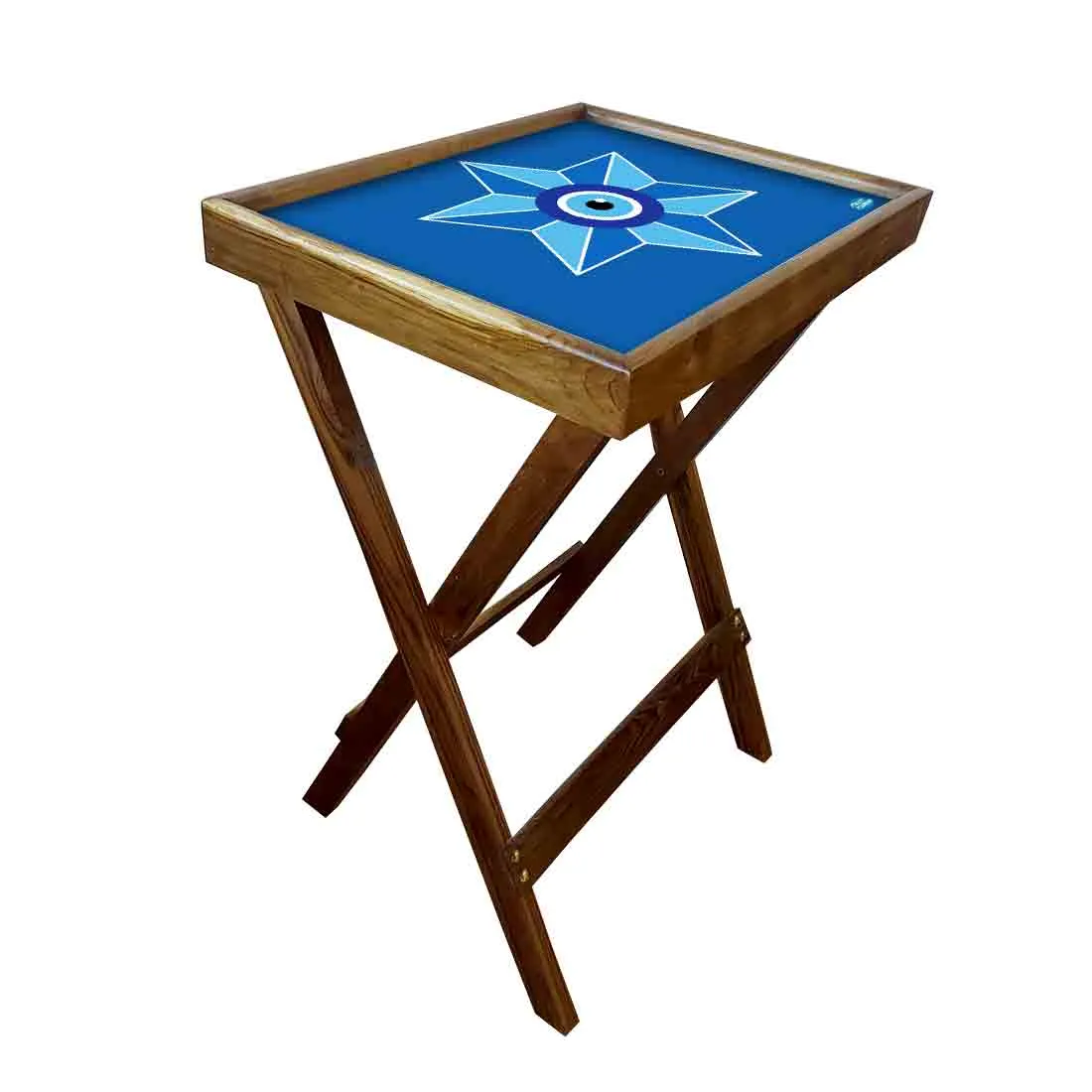 Foldable Side Table for TV Tray Tables Living Room  - Evil Eye Protector