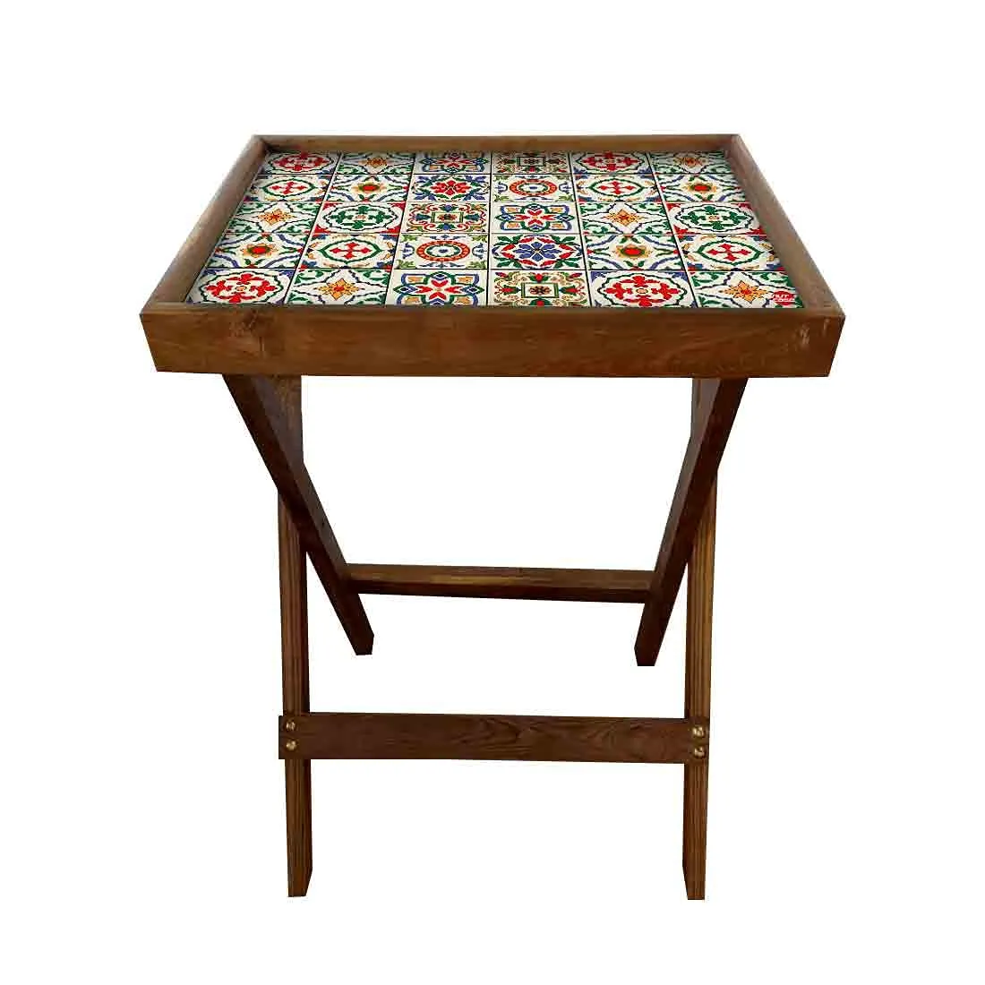 Foldable TV Trays Table Bar Snacks Serving Tables - Spanish