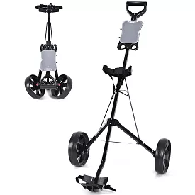 Folding 2 Wheel Golf Pull Cart w/Scoreboard