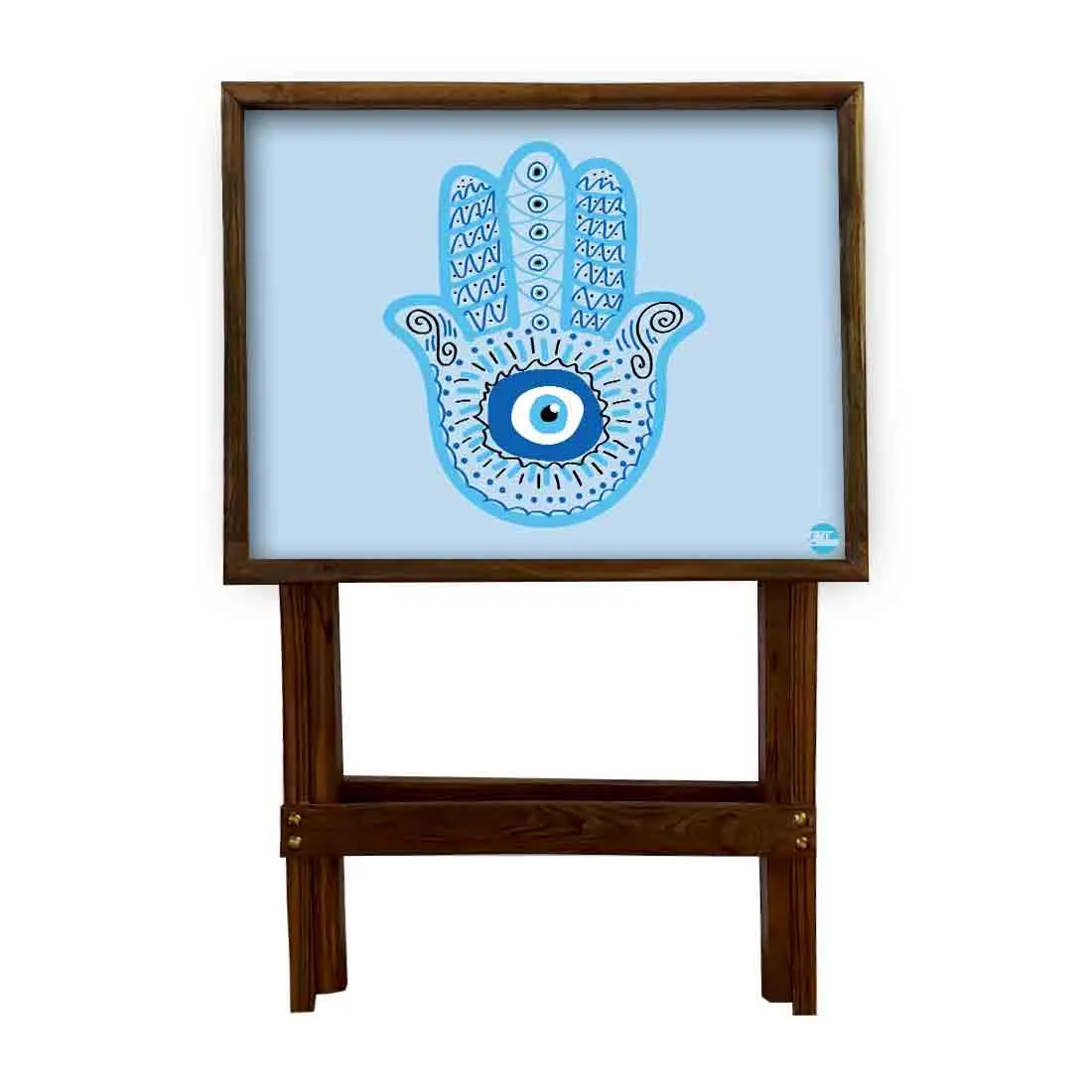 Folding TV Tray Table for Living Room Bedroom Side Tables - Evil Eye Protector