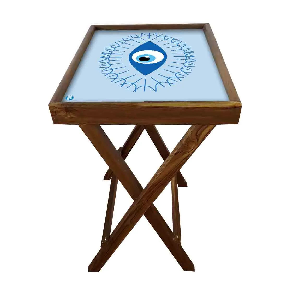 Folding TV Tray Table for Living Room Bedroom Side Tables - Evil Eye Protector