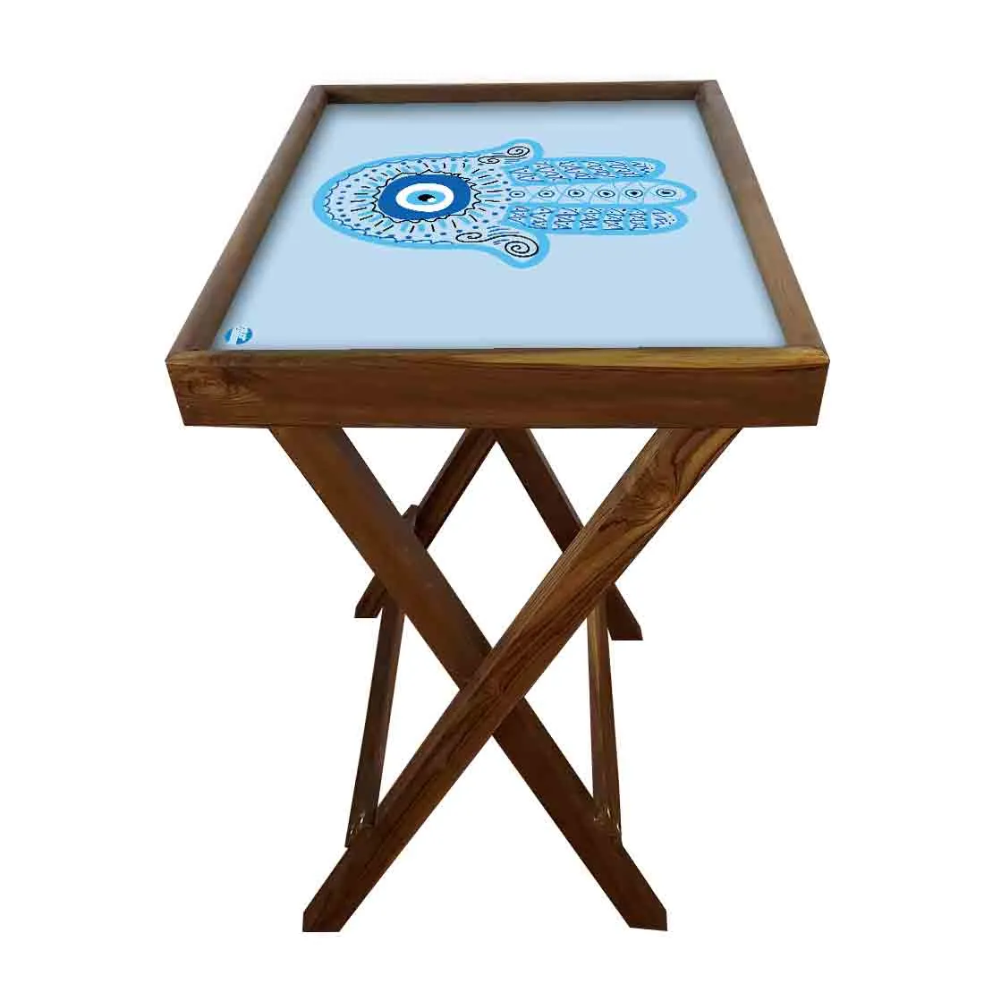 Folding TV Tray Table for Living Room Bedroom Side Tables - Evil Eye Protector