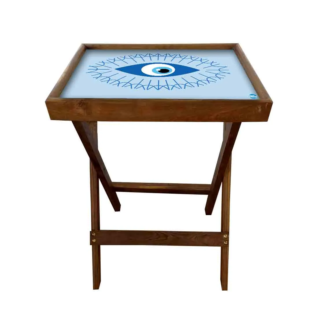 Folding TV Tray Table for Living Room Bedroom Side Tables - Evil Eye Protector