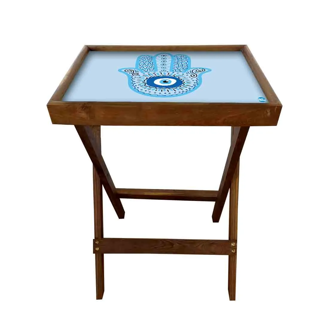 Folding TV Tray Table for Living Room Bedroom Side Tables - Evil Eye Protector