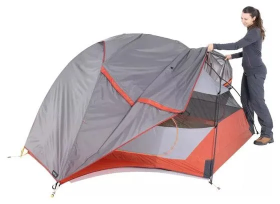 Forclaz Trek 900 Freestanding 3 Person Tent Grey Orange