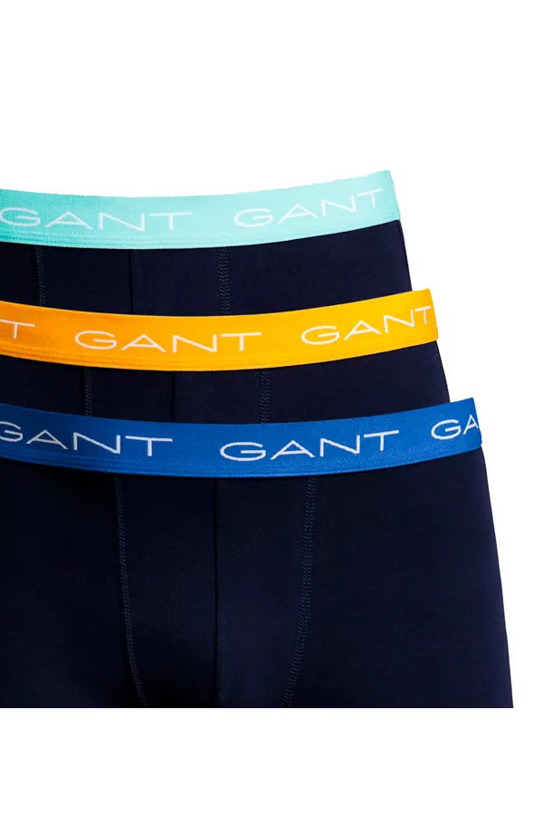 GANT 3-Pack Trunks Cotton Stretch Navy