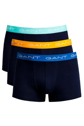 GANT 3-Pack Trunks Cotton Stretch Navy