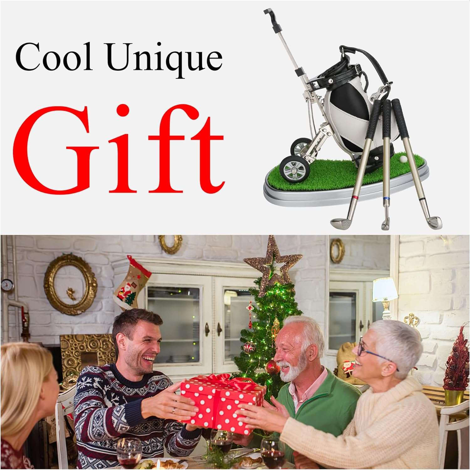 Golf Accessories Desk Decoration Cool Unique Golf Bag Pen Holder Gifts Souvenirs - 10L0L