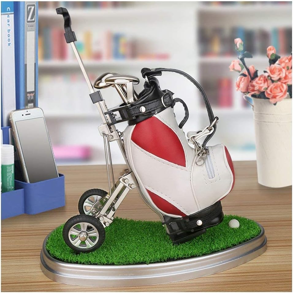 Golf Accessories Desk Decoration Cool Unique Golf Bag Pen Holder Gifts Souvenirs - 10L0L