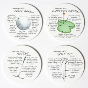 Golf Anatomy Coasters