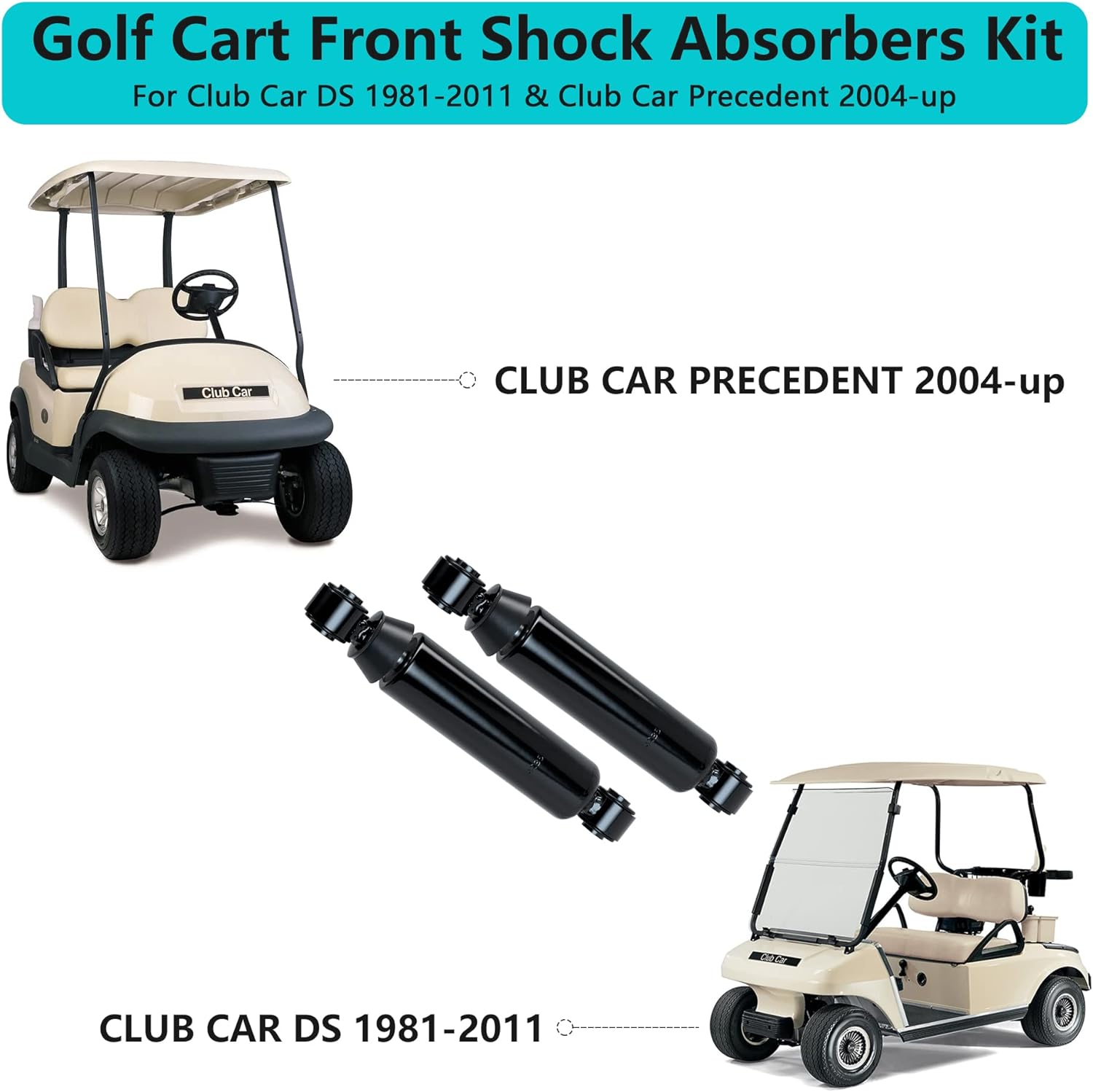 Golf Car Front Shocks for Club Car DS and Precedent Gas/Electric - 10L0L