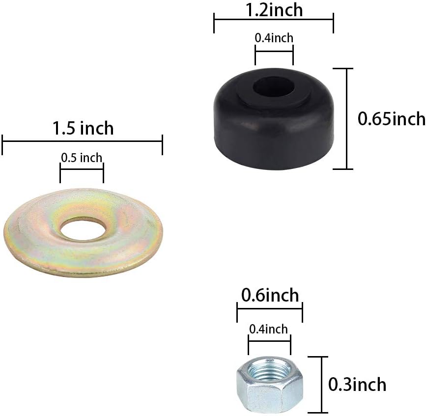 Golf Car Shock Bushings for EZGO TXT & Club Car DS Precedent - 10L0L