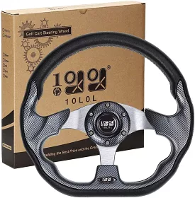 Golf Car Steering Wheel Suitable for EZGO Yamaha Club Car Various Models - 10L0L