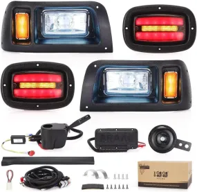 Golf Cart LED Light Kit for Club Car DS Includes Headlight, Taillight, Turn Signal - 10L0L