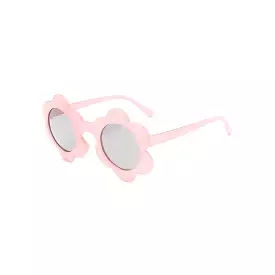 June Translucent Flower Sunglasses — Flamingo