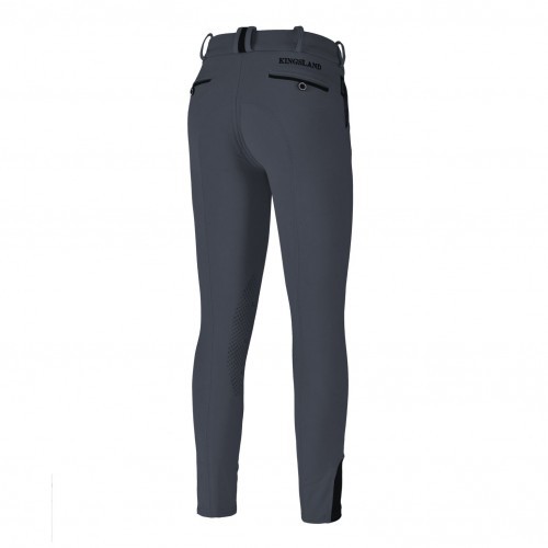 Kingsland Kevin E-tech boys knee grip riding breeches Grey